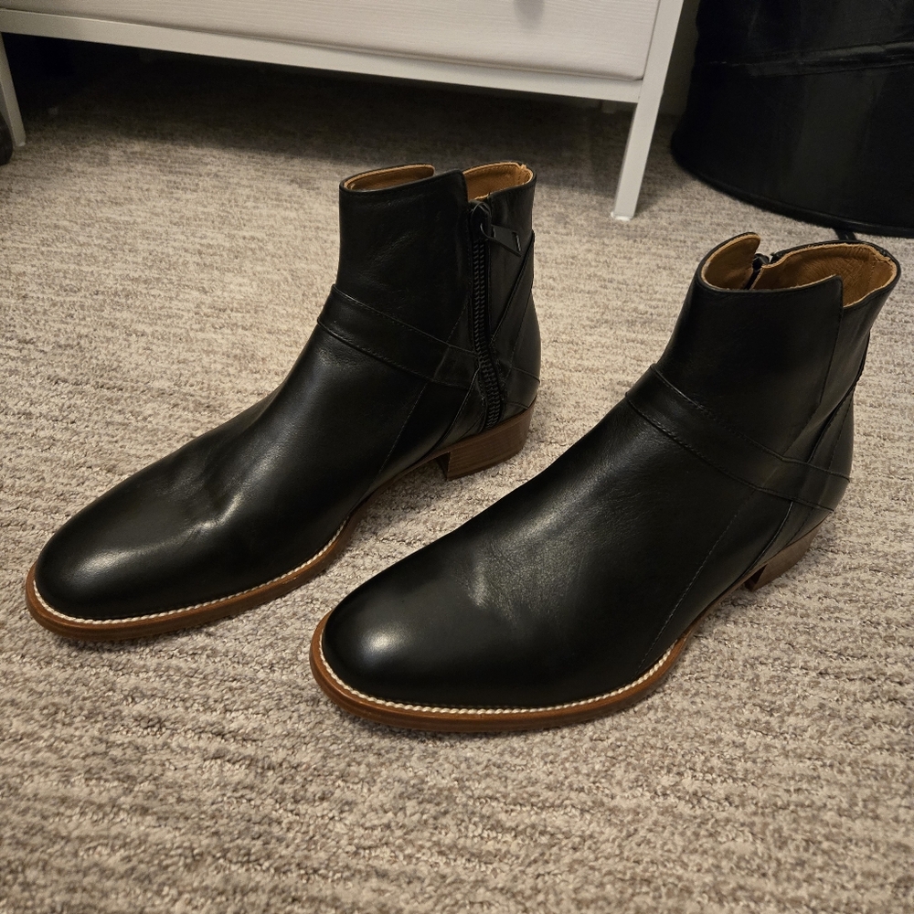 Grand Voyage Calvin Klein Like Bowie Boot Black Men’s Chelsea Boot Size 10.5